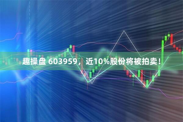 趣操盘 603959，近10%股份将被拍卖！